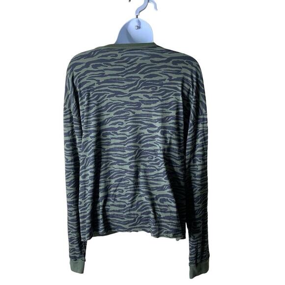 Grayson/Threads Wild Child Top Women Medium Long Sleeves Animal Print Casual - Picture 4 of 7